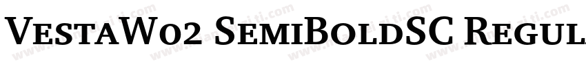 VestaW02 SemiBoldSC Regular字体转换